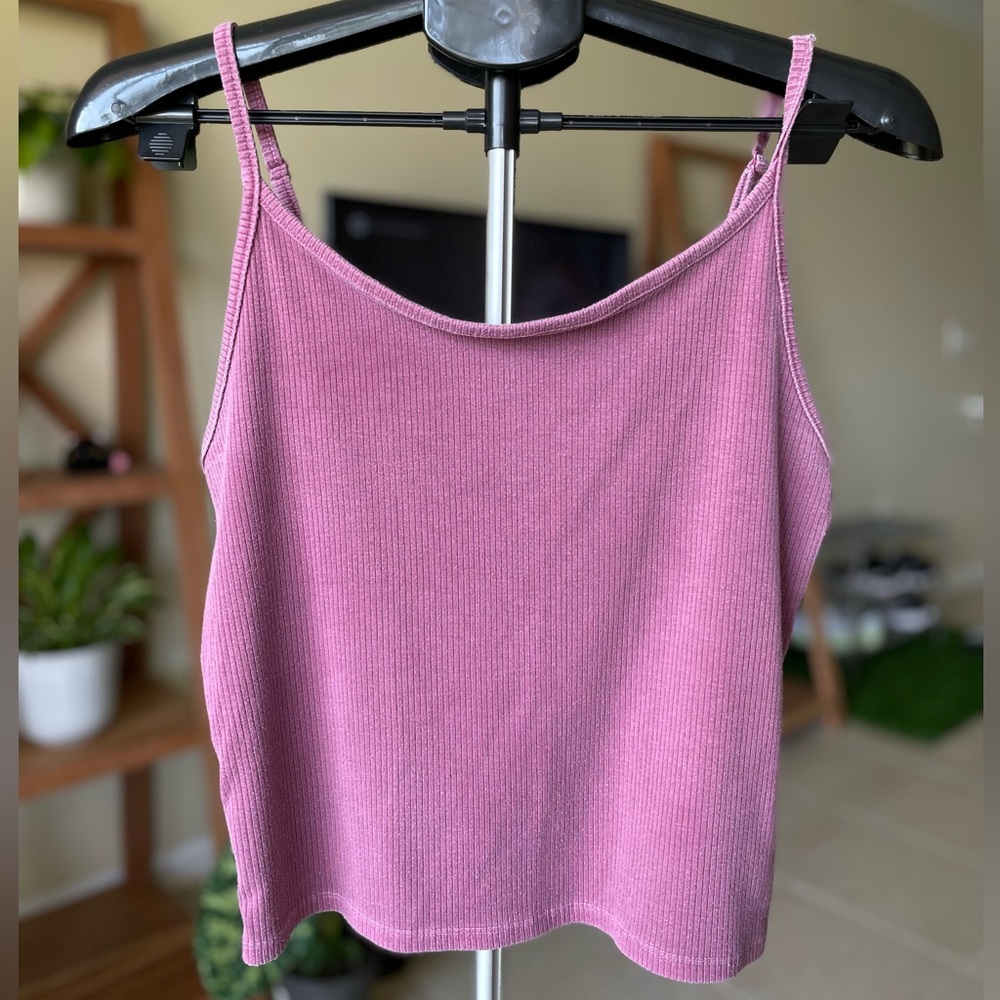 AE ribbed cropped tank top